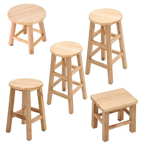 Wooden round bar - wooden, stool