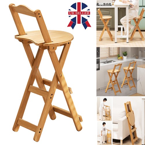 Wooden folding bar stool - folding,
