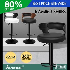 ALFORDSON 2x Bar Stools 360°