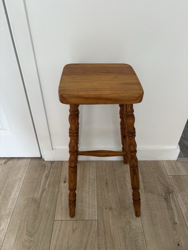Vintage wooden bar stool - wooden,