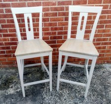 SET OF 2 CREAM ITALIAN WOODEN