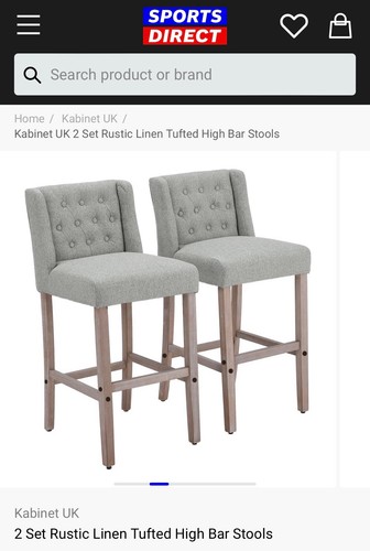 Brand new grey fabric bar - 2x,