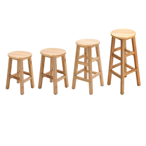 Solid wood bar stool - solid,